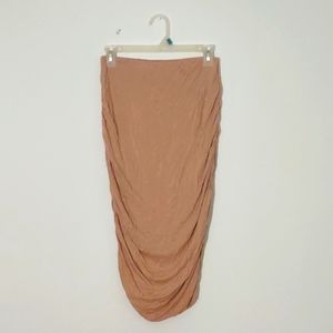 Missguided midi skirt with ruched sides